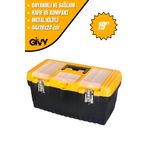 GİVY Metal Kilitli Takım Çantası Otcm 19'' | Geniş Hacimli Takım Sandığı | El Aleti Kutusu