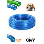 GİVY Soft 1/2″ Silikonlu Hortum 30 Metre | Esnek ve Dayanıklı Bahçe Sulama Çeşme Hortumu | PVC Hortum