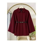 Giyim Gezegeni Bordo Oversize Panço / Tesettür Tunik Yeni Sezon Rahat Modern Şık Kombin