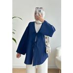 Giyim Gezegeni Önü Bağlamalı Mevsimlik Kimono Kaftan Tesettür Tunik Şık Rahat Ceket Gündelik Stil Yeni Sezon Moda