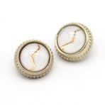 Giyim için 10 adet Yuvarlak Metal Şaft Gömlek Düğmeleri Bluz Elbise Küçük Süslemeleri Dikiş Aksesuarları (Color : White, Size : 11mm 10pcs)