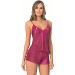 Giyim Vişne Saten Babydoll Şort Takımı Beruflic