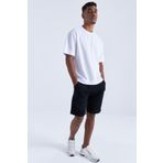 GiyimAdaButik Unisex Oversize Siyah Şort Beyaz Tişört Takım