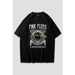 giyinikim Pink Floyd Poster Siyah Oversize T-Shirt