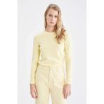 Giyinsen Defacto Kadın Kazak - F7091AZ/YL166 - XL - Sarı