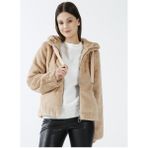 Giyinsen Only Onlvida Fur Hooded Jacket cc Otw Kadın Mont - 15260047 - Açık Kahverengi