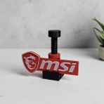 Giyitec Ayarlanabilir Ekran Kartı Tutucu MSI 55-80mm Destek Aparatı Plastik Malzeme ile Dayanıklı