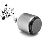 Giyitec Mini Bluetooth Küçük Hoparlör Taşınabilir Küçük Metal Ses Topu Metal Kablosuz Bluetooth 5.0 Ses Bombası - Gri