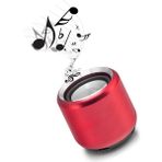 Giyitec Mini Bluetooth Küçük Hoparlör Taşınabilir Küçük Metal Ses Topu Metal Kablosuz Bluetooth 5.0 Ses Bombası - Kırmızı