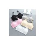 Giysem Kadın Renkli 5 Li Ip Askılı Pedli Sporcu Sütyen Yarım Atlet - XL - 2XL