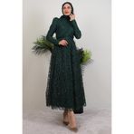 giz astore Ayperi Tesettür Abiye Zümrüt