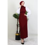 giz astore Ekin Tesettür Elbise Bordo