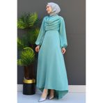 giz astore Kuyruklu Degaje Elbise Mint