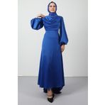 giz astore Kuyruklu Degaje Elbise Saks