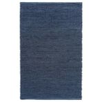 Giz Home 1718225D Lacivert Gri 120x180 cm Deri Kilim