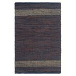 Giz Home 2053C Kahverengi 75x150 cm Deri Bordürlü Kilim