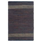 Giz Home 2053D Kahverengi 120x180 cm Deri Bordürlü Kilim