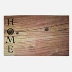 Giz Home 45x75 cm Mozaik Wood Kapı Önü Paspas