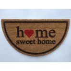 Giz Home Koko Yarımay Bej Home Sweet Home 33x60 cm Kapı Paspası