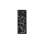 Giz Home Siyah 75x200 cm Joy Tools Mutfak Halısı