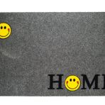 Giz Home Tody Flok Gri Home Gülen 40x70 cm Kapı Paspası