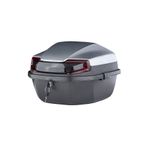 GİZA MOTOR Motosiklet Arka Çanta 33 Lt Kapasite Metalik (Parlak) Silver Gri