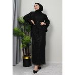 Giza Store Dicle Tesettür Elbise Siyah - 44