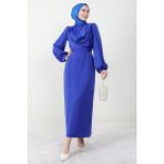 Giza Store Naz Tesettür Abiye Elbise Saks - 38