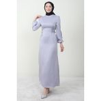 Giza Store Sahra Tesettür Elbise Gri - 40