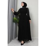 Giza Store Semra Tesettür Elbise Siyah - 42