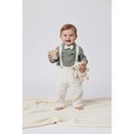 gizabo Müslin Uzun Kollu Pantolon Erkek Bebek Salopet / 9 - 24 Ay