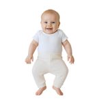 GizaKids Bebek Unisex Pijama Altı 9 Ay, 9 Ay, pjmal, Ekru, üniseks-bebek