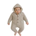 GizaKids İçi Welsoft Peluş Dışı Triko Örgü Bebek Astronot Tulum Kız Erkek Unisex 6-9 Ay, 6-9 AY, İçi Welsoft Peluş Dışı Triko Örgü Astronot Tulum, Bej, Üniseks