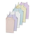 GizaKids Kız Çocuk Fitilli Atlet Fanila İç Çamaşır 6lı Set, 2-3 Yaş, Fitilli Atlet Fanila 6lı Set, Karışık, Kadın