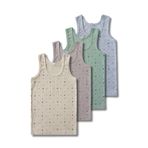 GizaKids%100 Pamuklu Erkek Çocuk Fitilli Kaşkorse Atlet Fanila İç Çamaşır 4lü Set, 8-9 Yaş, jkrerkfnl, Mavi, Erkek Çocuklar