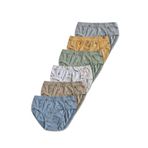 GizaKids%100 Pamuklu Erkek Çocuk Slip Külot İç Çamaşır 6lı Set Dinozor Desenli, 2-3 Yaş, pndslp, Mavi, erkek-çocuk