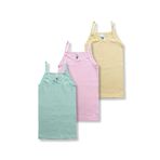 GizaKids%100 Pamuklu Kız Çocuk Atlet Fanila İç Çamaşır 3lü Set, 8-9 Yaş, Kız Çocuk Atlet Fanila İç Çamaşır 3lü Set, Yeşil-Pembe-Sarı, Kadın