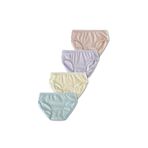 GizaKids%95 Pamuklu Kız Çocuk Fitilli Slip Külot İç Çamaşır 4'lü Set, 8-9 Yaş, ktslp, Karışık, kız-çocuk