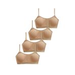 GizaKids%95 Pamuklu Kız Çocuk İnce Askılı Alıştırma Sütyeni 4lü Set Yarım Atlet 14-16 Yaş Ten Rengi, 14-16 Yaş, stynf, Ten Rengi, Kız Çocuklar