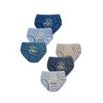 GizaKids%95 Pamuklu Renkli Desenli Erkek Çocuk Slip Külot İç Çamaşır 6lı Set, 10-11 Yaş, adnslp, Karışık, erkek-çocuk