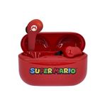 Gizala Nintendo Super Mario Kablosuz Kulaklık Earpods Lisanslı Şarj Kutulu Kırmızı
