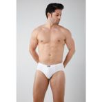Gizem İç Giyim 6'Lı Paket Erkek Kom Slip Külot - 01-Beyaz - 2XL