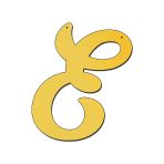 Gizem Shop 30 Cm Pleksi Ayna Baş Harf Gold