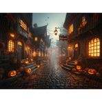 Gizemli Cadılar Bayramı Arka Planı, 200X150CM, Stüdyo Fonu - -