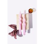 Gizemli Home 2'li Set Pembe Burgulu Şamdan Mumu
