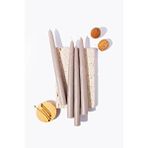 Gizemli Home 4'lü Set Açık Vizon Şamdan Mumu