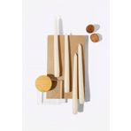 Gizemli Home Krem 4'lü Set Şamdan Mumu