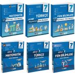 Gizli 2025 7. Sınıf Matematik + Türkçe + Fen Alıştırmalı + Usta İşi Soru Bankası Seti 6 Kitap Güncel Müfredat
