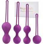 Gizli Kargo Medikal Silikon Kegel Topları (Kablosuz Kumandalı Titreşimli Şarjlı 4 Lü Kegel Egzersiz Seti Kegel Topu Takımı Gizli Kargo)