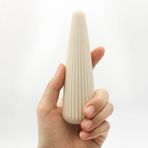 Gizli Şarj Edilebilir Güçlü Titreşimli Beyaz Velvet Vibratör